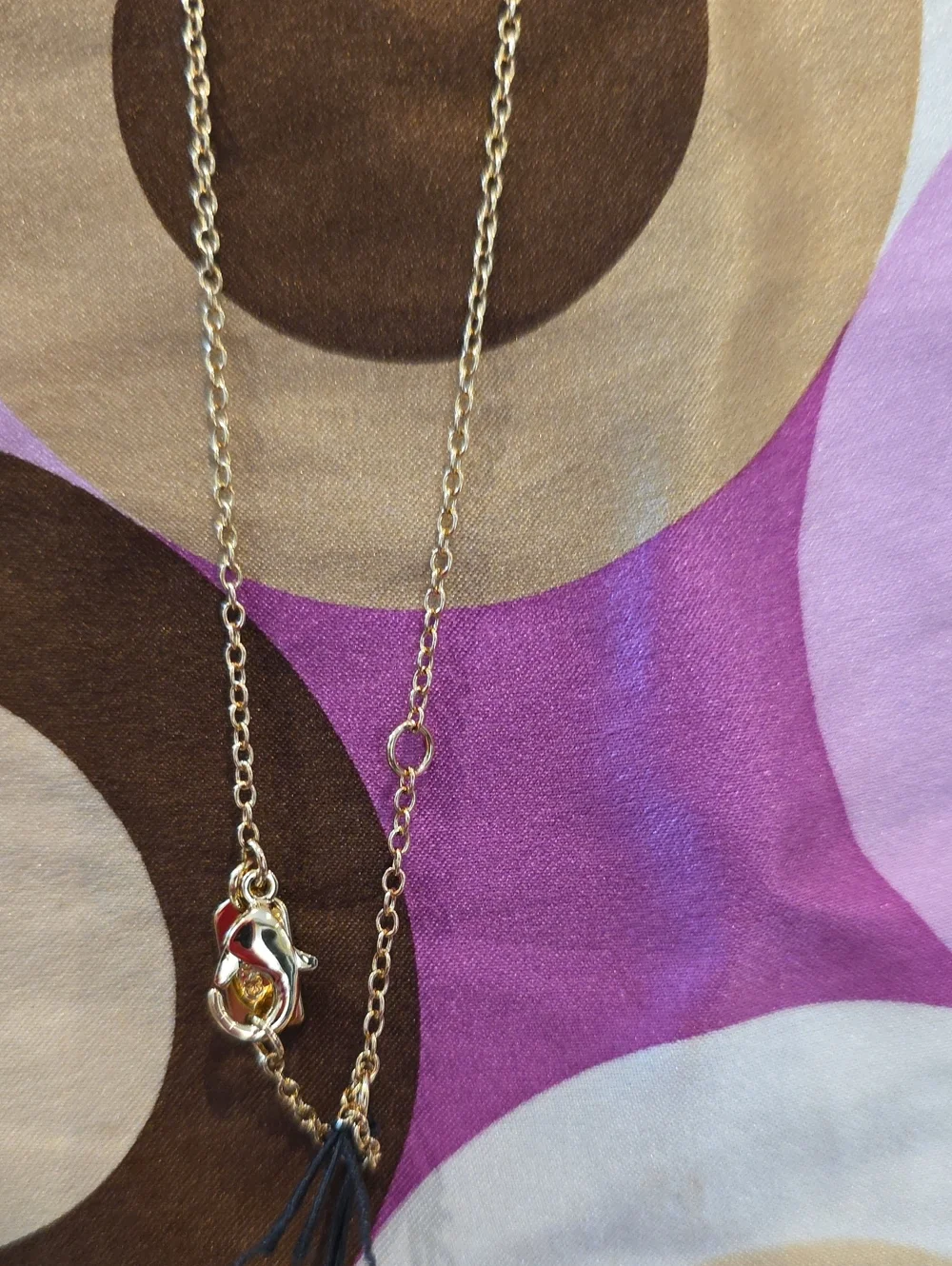 Coach Delicate Gold Toned Necklace With Heart Pendant 18 In